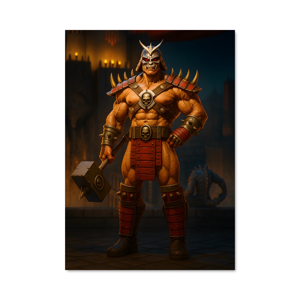 Poster Le Marteau de Shao Kahn – affiche Mortal kombat